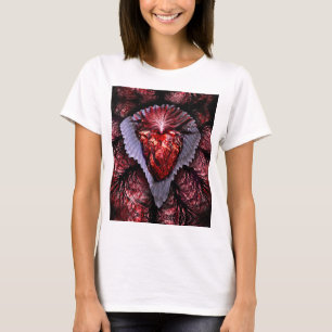 Camiseta Corazón en llamas