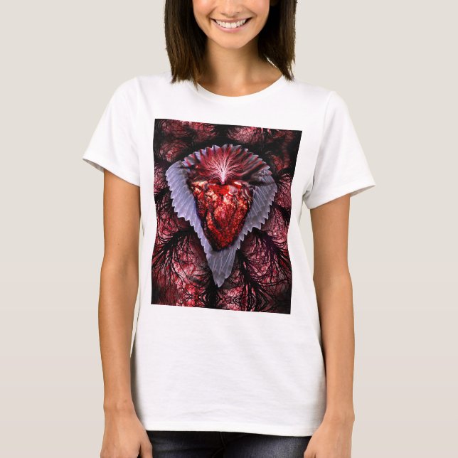 Camiseta Corazón en llamas (Anverso)