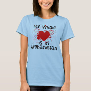 Camiseta Corazón entero (Afganistán, rojos)