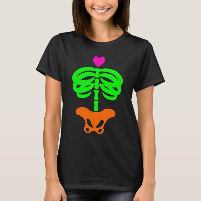 Camiseta Corazón Esqueleto (Anverso)