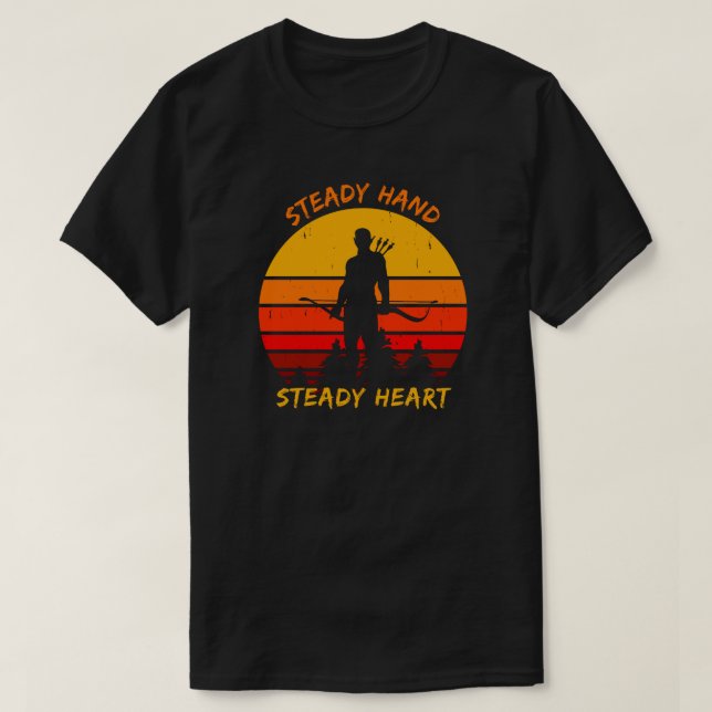 Camiseta Corazón estable de mano | Archery Lover (Diseño del anverso)