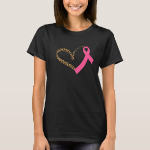 Camiseta Corazón Estampado Leopardo Conciencia Cán