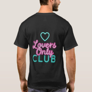 Camiseta Corazón Estético del Club Sólo para Amantes del Ne