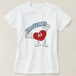 Camiseta Corazón Feliz – Diseño de Amor de Dibujos