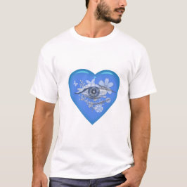 Camiseta Corazón Floral del Ojo Místico
