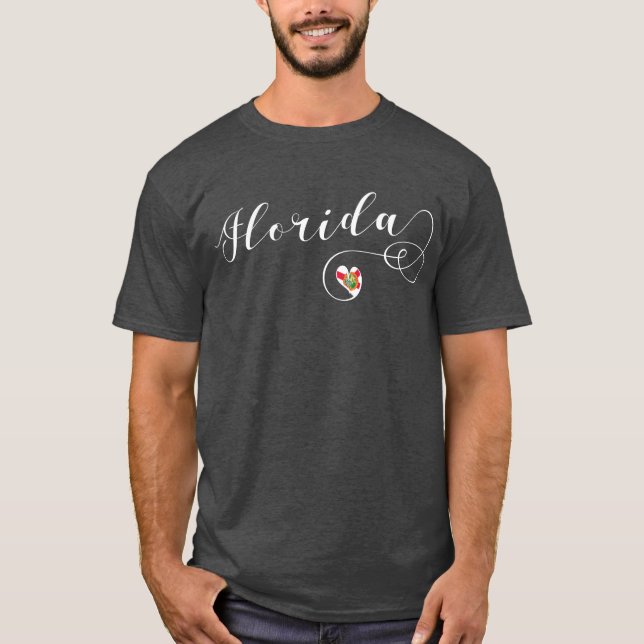 Camiseta Corazón Florida, Florida, Miami (Anverso)