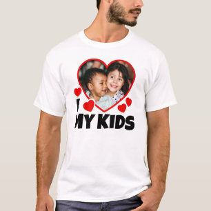 Camiseta Corazón, foto personalizada de mis hijos