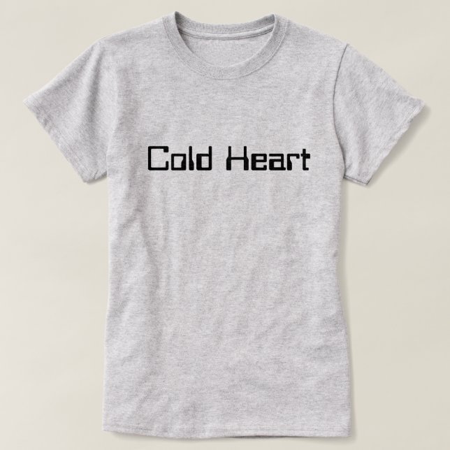 Camiseta Corazón frío (Diseño del anverso)
