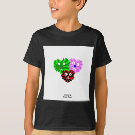 Camiseta Corazón Fuzzies Boys Black Basic T Shirt