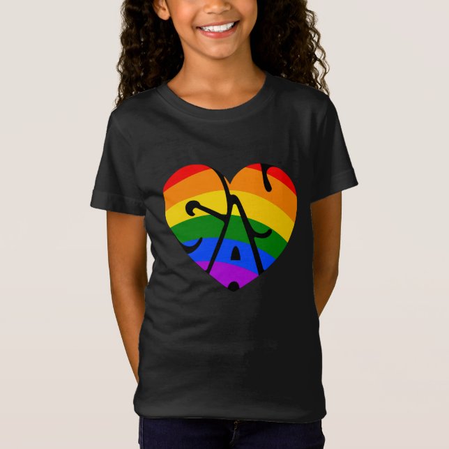 Camiseta Corazón gay (Anverso)