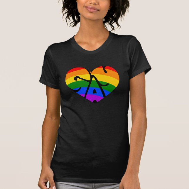 Camiseta Corazón gay (Anverso)
