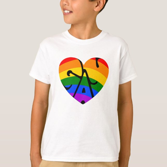 Camiseta Corazón gay (Anverso)