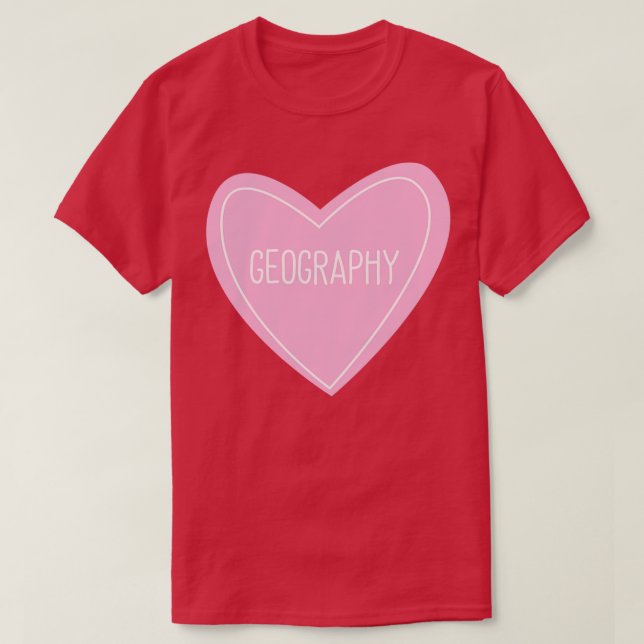 Camiseta Corazón geográfico (Diseño del anverso)