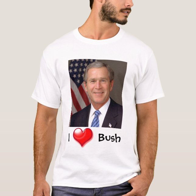 Camiseta Corazón George Bush (Anverso)