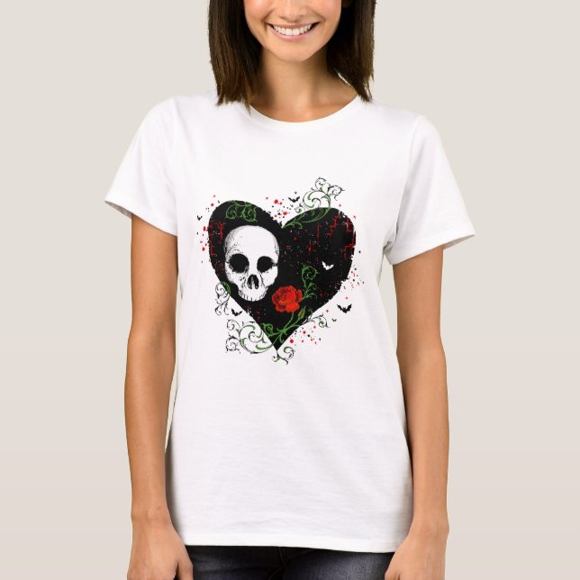 Camiseta Corazón gótico (Anverso)