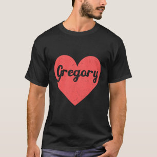 Camiseta Corazón Gregory - Primeros Nombres Y Corazones Que