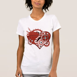 Camiseta Corazón hecho de engranajes Slim Fit T-Shirt