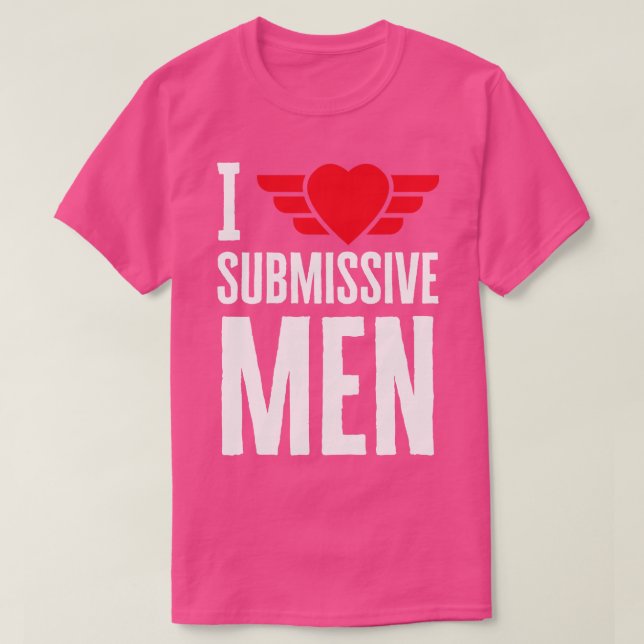 Camiseta Corazón hombres sumisos (Diseño del anverso)