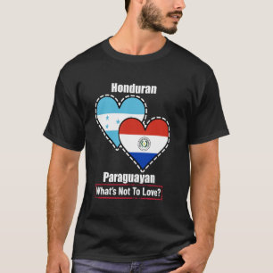 Camiseta Corazón Hondureño Paraguayo Banderas Qué No Amar