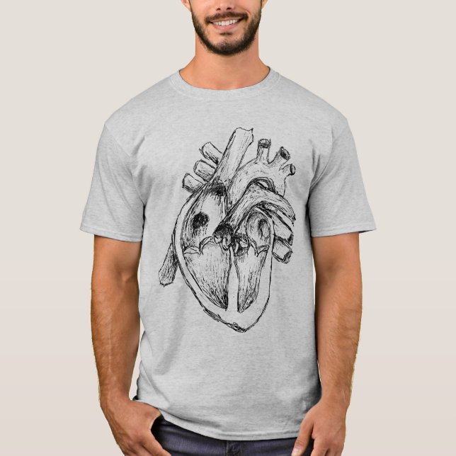Camiseta Corazón humano (Anverso)
