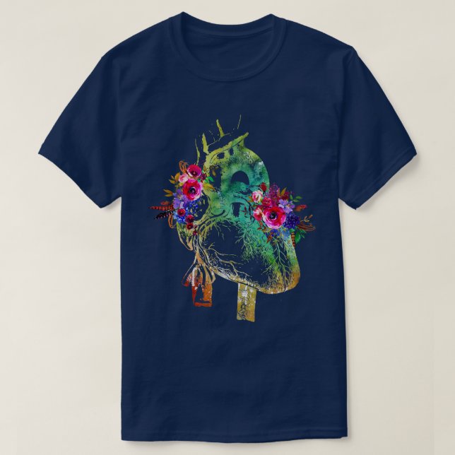Camiseta Corazón humano 5 (Diseño del anverso)