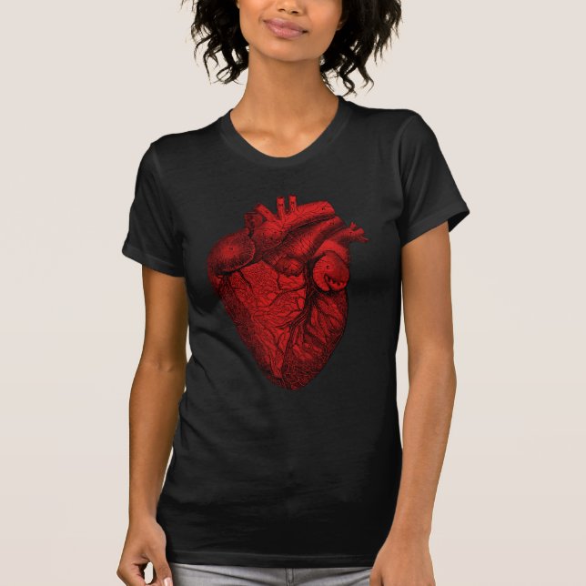 Camiseta Corazón humano anatómico (Anverso)