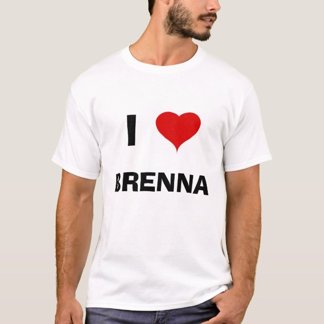 Camiseta Corazón, I, BRENNA (Anverso)