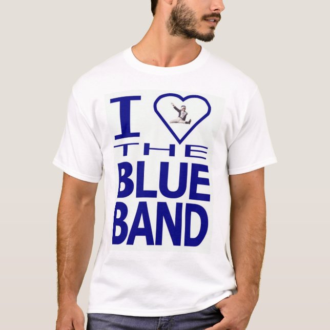 Camiseta Corazón I la banda azul (Anverso)