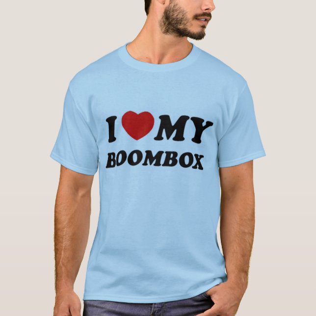 Camiseta Corazón I mi boombox (Anverso)