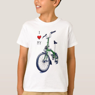 Camiseta Corazón I mi Brompton (verde)