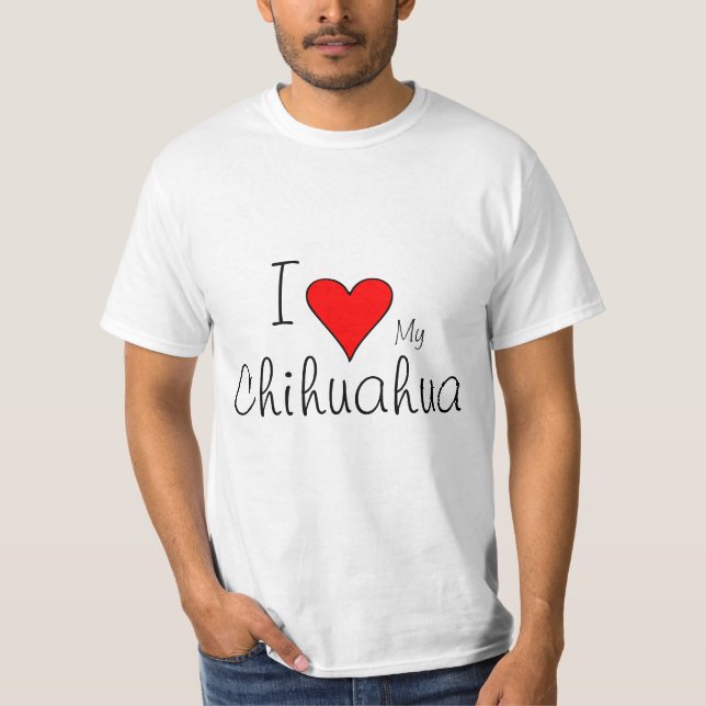 Camiseta Corazón I mi chichuahua (Anverso)
