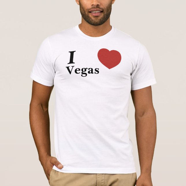 Camiseta Corazón, I, Vegas - modificado para requisitos (Anverso)