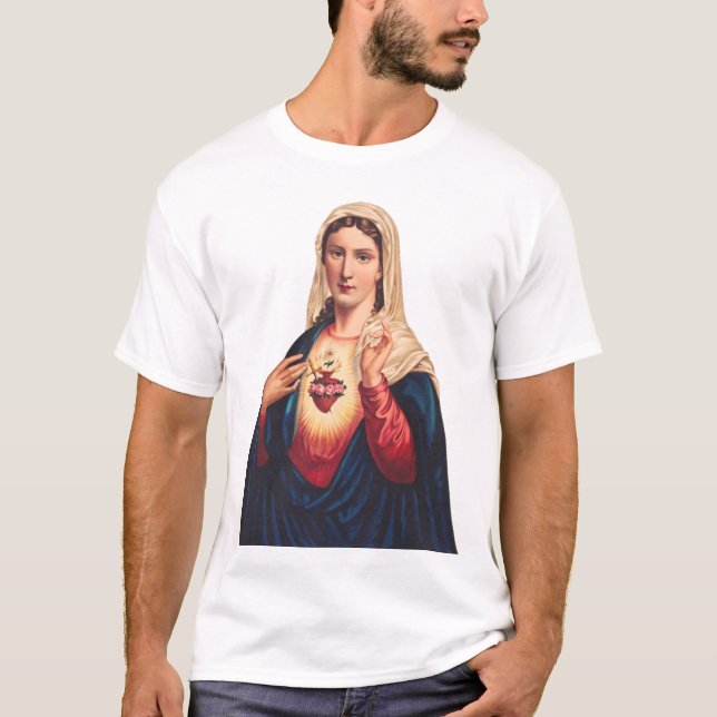 Camiseta Corazón inmaculado de la Virgen María (Anverso)