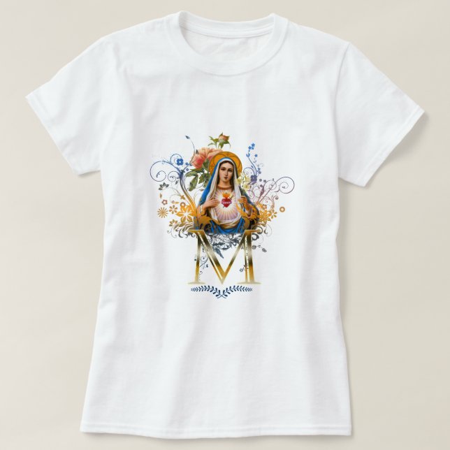 Camiseta Corazón inmaculado de Maria (Diseño del anverso)