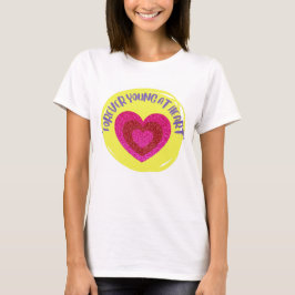 Camiseta corazón joven para siempre