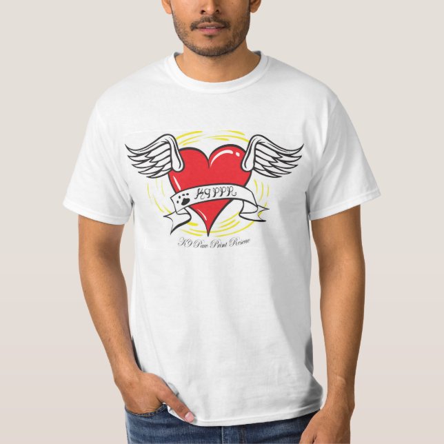 Camiseta Corazón K9 con las alas (Anverso)