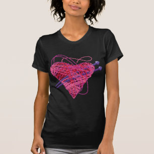 Camiseta corazón kniting