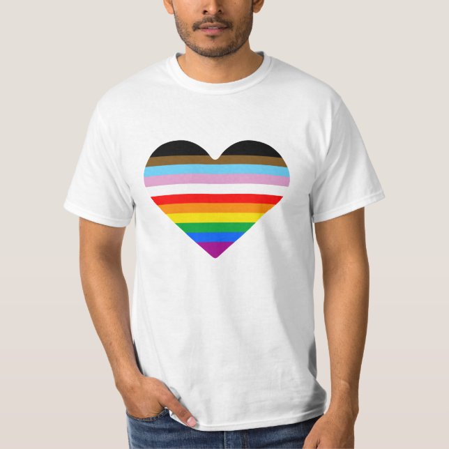 Camiseta Corazón LGBTQ POC (Anverso)