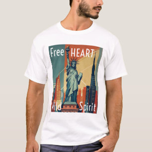Camiseta Corazón libre, espíritu salvaje