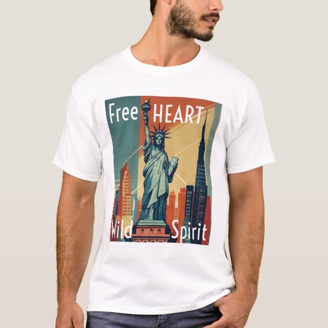 Camiseta Corazón libre, espíritu salvaje (Anverso)