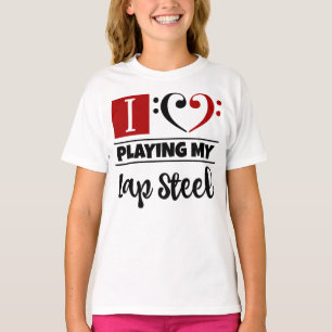 Camiseta Corazón limpio de trasero que me encanta jugar a m