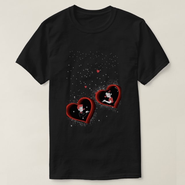 Camiseta Corazón lindo  (Diseño del anverso)
