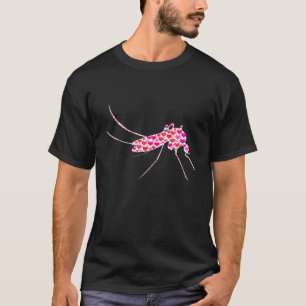 Camiseta Corazón lindo Mosquito Gracioso Animales Amor San
