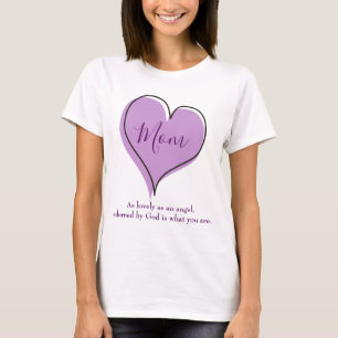 Camiseta Corazón lindo para mamá