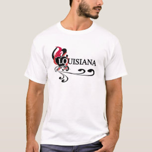 Camiseta Corazón Luisiana del fuego