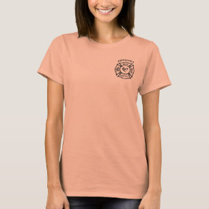 Camiseta Corazón maltés de la esposa de los bomberos