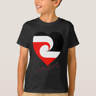 Camiseta Corazón maorí de la bandera