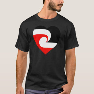 Camiseta Corazón maorí de la bandera