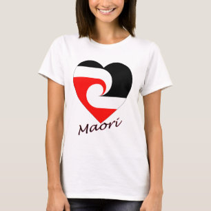 Camiseta Corazón maorí de la bandera