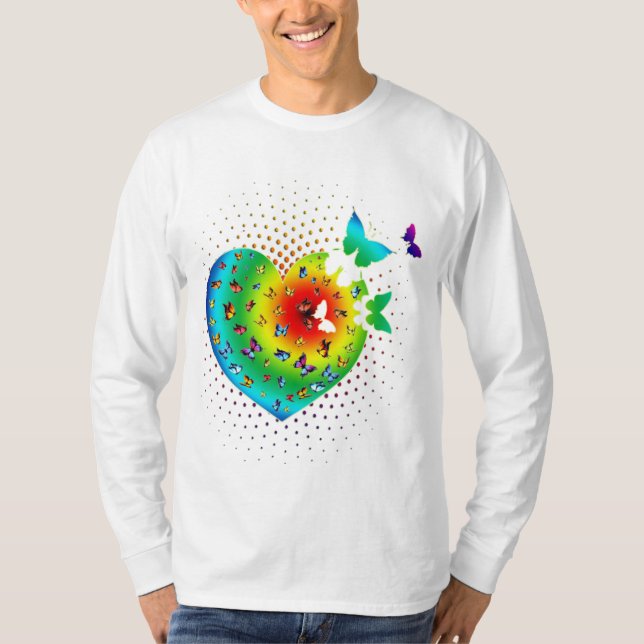 Camiseta Corazón mariposa (Anverso)